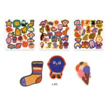 60 felt stickers - The silly ones!