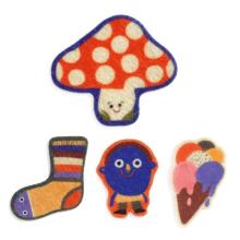 60 felt stickers - The silly ones!