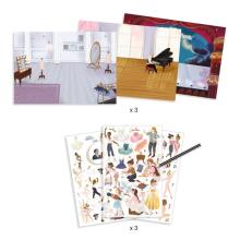 Rub-on transfers - Little ballet dancers