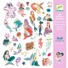 160 stickers - Sparkly mermaids