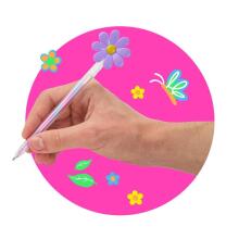 Good Feelings 6 - Flower Gel Pen - Swirly Colours (1 pc., 3 designs)