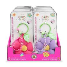 Good Feelings 6 - Flower key ring with wrist strap, 2 assorted