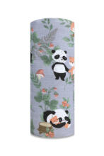 Подгузник - 28661 - TETRA PRINT - EGA - PANDA in LOVE - СЕРЫЙ - размер 70x80 см