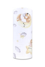 Autiņš - 28449 - FLANEĻA DRUKA - EGA - KOALA uz MĒNESS - PELĒKS - izmērs 70x80 cm
