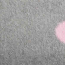 Blanket - ZAFFIRO - COTTON - BARI - DOTS - size 75x100  - GREY / PINK