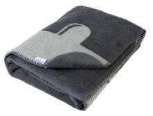 Blanket -  TB0332 - MIKY - size 75x100 - GRAPHITE