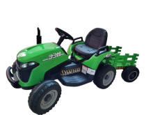 Battery Tractor - 12V - BBH-030 - TRACTOR with TRAILER - GREEN