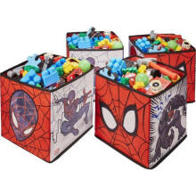 POJEMNIK ROZKŁ.NA ZABAWKI SPIDERMA - 4 szt
