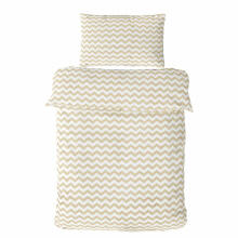Pārvalku komplekts - 2 gab - 120x90, 40x60 - ZIGZAG - BEIGE