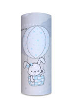 Autiņš - 26926 - TETRA PRINT - EGA - LUX -  BUNNYS ar BALONIEM - ZILS - izmērs 70x80 cm