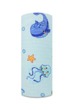 Diaper - 29743 - TETRA PRINT - EGA - AQUARIUM - BLUE -  size 70x80 cm