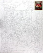 Рисование по номерам - 50531 - БУКЕТ ЦВЕТОВ - размер 40x50 см