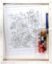 Painting by the numbers - 45933 - FLOWERS - size 40x50 cm