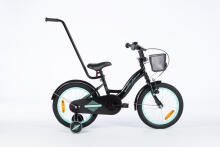 Velosipēds - XXV- TOMABIKE 16"  - PLATĪNA - MELNS / TURKUS