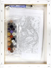 Gleznošana pēc numuriem - 50876 - KOT - izmērs 40x30 cm