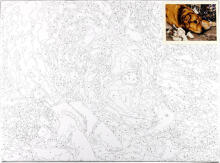 Painting by the numbers - 50814 - DOG & KITTENS- size 40x30 cm