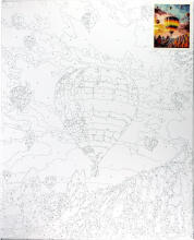 Painting by the numbers - 45575 - BALLOONS - size 40x50 cm