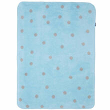 Blanket - WOMAR - COTTON - size 100x150 - GREY / BLUE
