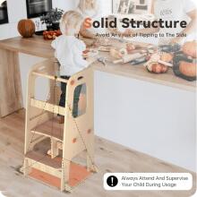 Wooden Learning Tower Art.285123 Natural