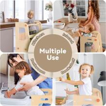 Wooden Learning Tower Art.285123 Natural