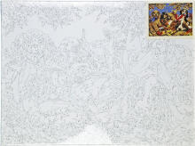 Рисование по номерам - 50937 - СОБАКИ - размер 40x30 см