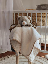 Blanket - 675 - double - CUBE / BOCULA - ECRU - size 80x90 cm