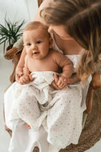 Blanket / Swaddling blanket - TB0470 /01 - MUSLIN  - size 80x120 - STARS