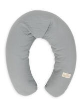 Pillow to feeding  - TB0455/44 - RELAX MUSLIN - size 190 cm - DARK GREY