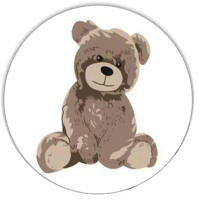 Cover set - 2 pcs - 120x90, 40x60  - TEDDY - WHITE