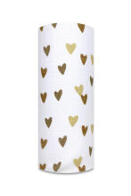 Diaper - 31159 - TETRA PRINT - EGA - HEARTS - BIGE - size 70x80 cm