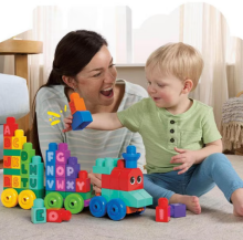 Mega Bloks Building Basics Abc Learning Train Art.964835 Конструктор обучающий поезд с алфавитом