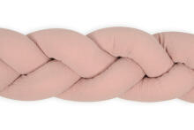 Bumper - BRAID - TB00441 / 12  - MUSLIN - DIRTY PINK - size 200 cm