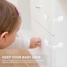Kimsky Baby Cabinet Lock Art.285874 White  Skapja,/ledusskapja atvilktnes aizsardzība,1 gab