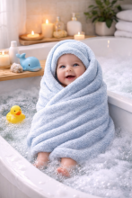 Bebe Basic Cotton Baby Towel  Art.285906 White  Cotton frote towel 70x140 cm (100% cotton)