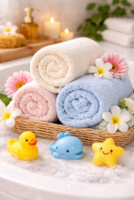 Bebe Basic Cotton Baby Towel  Art.285906 White  Cotton frote towel 70x140 cm (100% cotton)