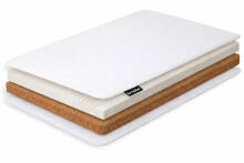 La Bebe™ Натуральный матрас из кокосового волокна и HR пены для кровати, SLEEP 120×60×9 см (6 см кокос + 2 см HR пена)