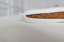 La Bebe™ Натуральный матрас из кокосового волокна и HR пены для кровати, SLEEP 120×60×9 см (6 см кокос + 2 см HR пена)