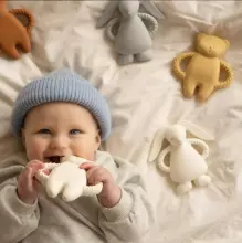 Moonie Natural Rubber Teether Art.285926  Teether made of 100% natural rubber