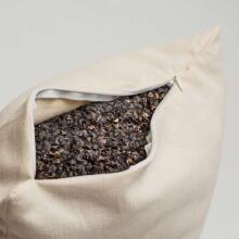 La bebe™ Pillow Eco Velvet 40x60 Art.73103 Beige/Grey 40x60 with ECO buckwheat filling