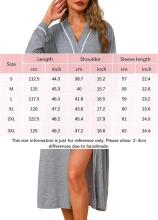 Italian Fashion Women Bathrobe Long Sleeve Art.285955 Grey  Халат для беременных