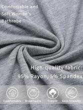 Italian Fashion Women Bathrobe Long Sleeve Art.285955 Grey  Халат для беременных
