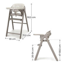 KINDERKRAFT TINO Стул бежевый до 110кг