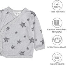 La Bebe™ Long-Sleeved Wrap Shirt for Newborn (1 pc), Art.024678, Size 56, 100% Cotton
