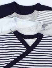 La Bebe™ Long-Sleeved Wrap Shirt for Newborn (1 pc), Art.024672, Size 56, 100% Cotton