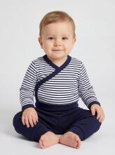 La Bebe™ Long-Sleeved Wrap Shirt for Newborn (1 pc), Art.024673, Size 56, 100% Cotton