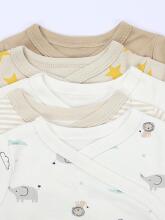 La Bebe™ Long-Sleeved Wrap Shirt for Newborn (1 pc), Art.024625, Size 56, 100% Cotton