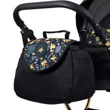Babylux Margaret Gold Art.286152 Black Grey  Classic 3-in-1 baby stroller