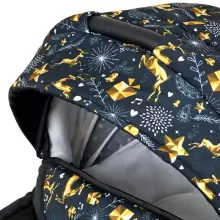 Babylux Margaret Gold Art.286153 Bouguets Peony  Детская классическая коляска 3 в 1