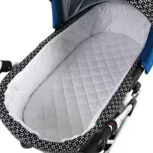 Babylux Margaret Gold Art.286161 White Dots Bērnu klasiskie ratiņi 3 vienā