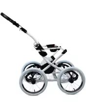 Babylux Margaret White Art.286162 Black Dots Classic 3-in-1 baby stroller